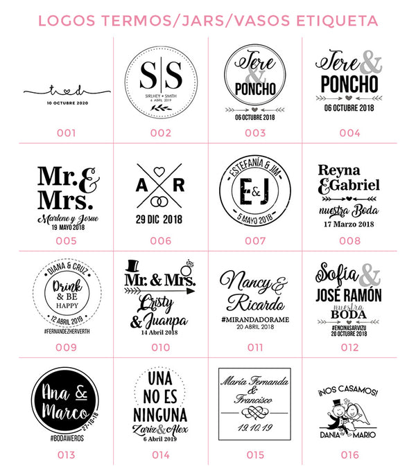 Termos y pantuflas personalizadas para bodas, fiestas y XV años, envios Nacionales e Internacionales
etiquetas para termos de boda, termos boda novios, frases para termos de boda, termos novios, termos boda novios